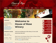 Tablet Screenshot of houseofrose.ca